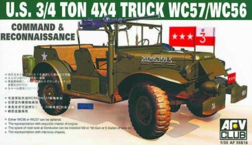 AFV Club 35S16 US WC-57 4X4 DODGE COMMAND CAR 1/35 harcjármű makett