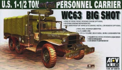 AFV Club 35S18 US DODGE WC-63 6X6 TRUCK 1/35 harcjármű makett