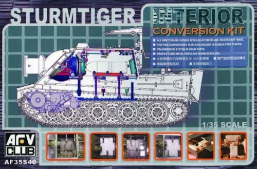 AFV Club 35S40 German STURMTIGER INTERIOR SET 1/35 belső tér