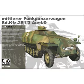   AFV Club 35S47 German Sd.Kfz 251/3 Ausf. D mittlerer Funkpanzerwagen 1/35 harcjármű makett