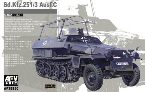 AFV Club 35S50 German Sd.Kfz 251/3 Ausf. C (limited serie) 1/35 harcjármű makett