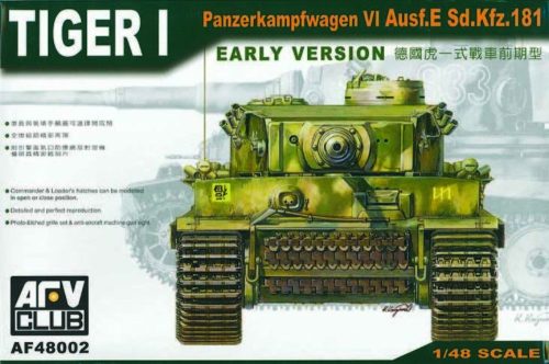 AFV Club 48002 German Tiger I Early Version 1/48 harckocsi makett