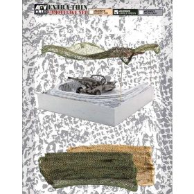   AFV Club AC35020 CAMOUFLAGE NET-Jungle Green 1/35 katonai álcaháló