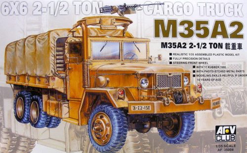 AFV Club AF35004 US M35A2 2 1/2T Cargo Truck (RE-Produktion) 1/35 harcjármű makett