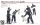 AFV Club AF35092 Hunting German Tank Crew-5 Figures w/dog 1/35 figura makett
