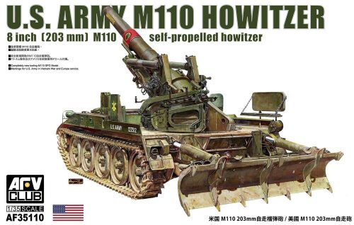 AFV Club AF35110 US M110 self-propelled howitzer 1/35 harckocsi makett