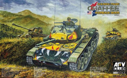 AFV Club AF35209 US M24 Chafee tank Korea war vision 1/35 harckocsi makett