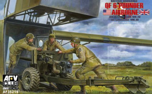 AFV Club AF35219 British Mk.4 6pdr airborne anti-tank Gun 1/35 löveg makett