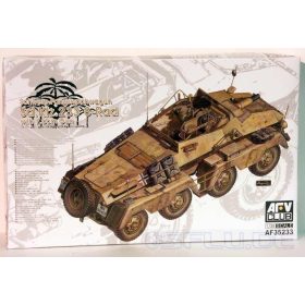   AFV Club AF35233 German Sd.Kfz.233 8-Rad with 7,5 cm Gun Schwere Panzerspähwagen 1/35 harcjármű makett