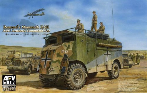 AFV Club AF35235 AEC Armoured Commander Car of Rommel Mammoth (DAK) 1/35 harcjármű makett