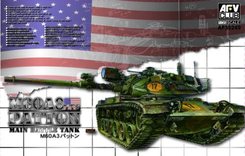 AFV Club AF35249 US M60A3 TTS Patton Main Battle Tank 1/35 harckocsi makett