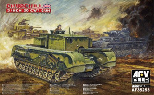 AFV Club AF35253 British 3 inch gun Churchill tank 1/35 harckocsi makett