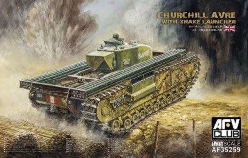 AFV Club AF35259 British Churchill avre with snake launcher 1/35 harckocsi makett