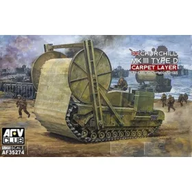   AFV Club AF35274 British Churchill Carpet Layer (Type D) Mark II 1/ 35 harckocsi makett