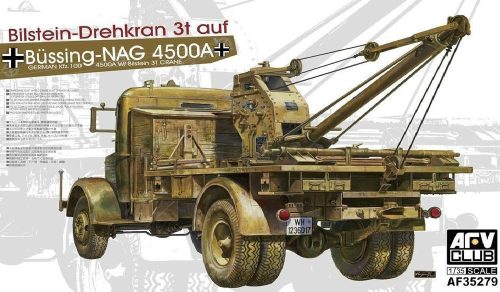 AFV Club AF35279 German Bussing NAG 4500A Bilstein-Drehkran 3t 1/35 makett