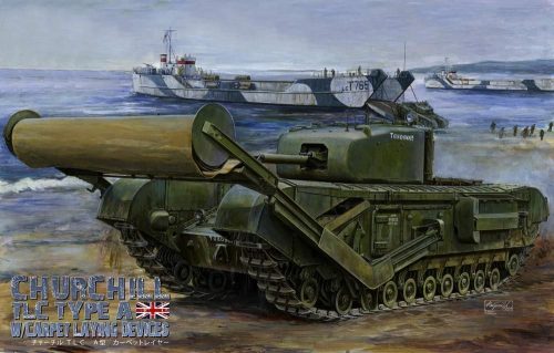 AFV Club AF35285 British Churchill Mk.IV TLC Laying Device a. Carp 1/35 harckocsi makett