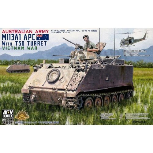 AFV Club AF35291 Australian army M113A1 APC with T50 turret Vietnam war 1/35 harcjármű makett