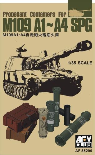 AFV Club AF35299 Propellant Containers for M109 A1-A4 SPG 1/35 feljavító készlet