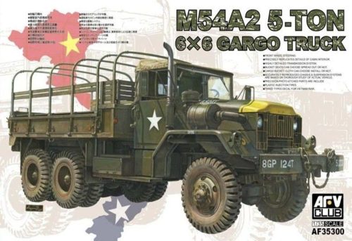 AFV Club AF35300 US M54A2 5-Ton 6x6 Cargo Truck 1/35 harckocsi makett