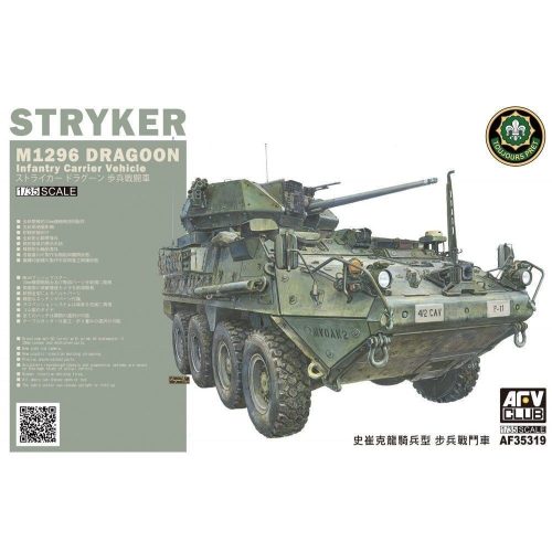 AFV Club AF35319 US M1296 Stryker Dragoon Infantry Fighting Vehicle 1/35 harcjármű makett