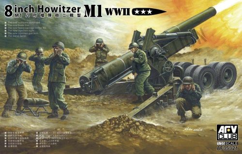 AFV Club AF35321 US 8 inch Howitzer M1 WWII 1/35 löveg makett