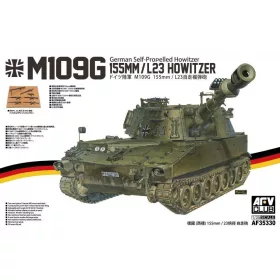   AFV Club AF35330 German M109G 155MM/L23 Howitzer German Self-Propelled Howitzer 1/35 harckocsi makett