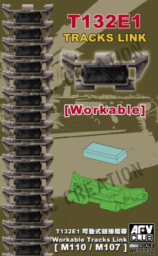 AFV Club AF35332 US M110/M107 T132E1 Workable Track Link 1/35 működőképes lánctalp