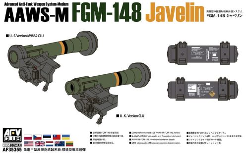 AFV Club AF35355 AAWS-M FGM-148 Javelin 1/35 fegyver makett