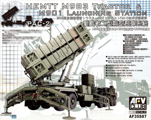 AFV Club AF35S87 HEMIT M983 Tractor w/Patriot PAC-2 the plastic parts of injection f.Tram 1/35 harcjármű makett