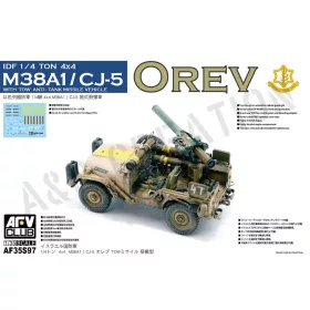   AFV Club AF35S97 IDF 1/4 TON 4x4 M38A1/CJ05 An-ti Tank Missile Vehicle 1/35 harcjármű makett