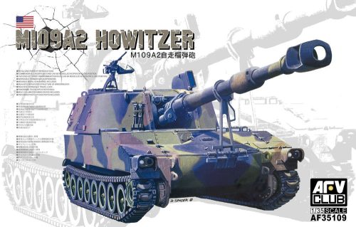 AFV Club AFV35109 US M109A2 Howitzer (M1A1 Collimator) 1/35 harckocsi makett