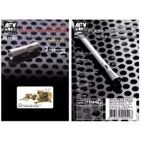   AFV Club AG35029 German 2cm Flack 38 Flash Suppressor - 2pcs. 1/35 feljavító készlet