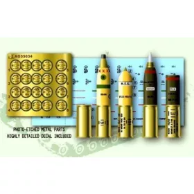   AFV Club AG35034 U.K. 95 mm Howitzer Ammo Set 1/35 lőszer makett