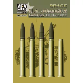   AFV Club AG35040 Bofors 40mm Ammo (Brass) 1/35 lőszer makett