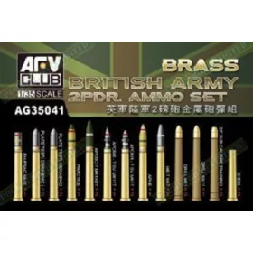   AFV Club AG35041 British Army 2pdr. Ammo (Brass) set 1/35 lőszer makett