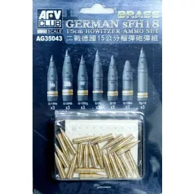   AFV Club AG35043 German SFH18 Howitzer Ammunition 1/35 lőszer makett