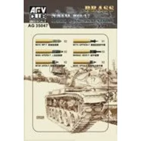   AFV Club AG35047 US M68/L7 105mm Ammunition Model kit 1/35 lőszer makett