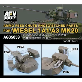   AFV Club AG35059 AMMO FEED CHUTE PE FOR WIESEL 1A1/A3 MK20 1/35 lőszer makett