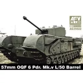   AFV Club AG3522 British 57mm OQF 6 Prd. Mk.V L/50 Barrel 1/35 feljavító készlet