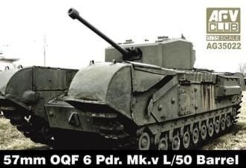 AFV Club AG3522 British 57mm OQF 6 Prd. Mk.V L/50 Barrel 1/35 feljavító készlet