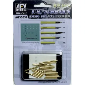   AFV Club AG35032 US 76mm gun ammo brass set 1/35 lőszer makett