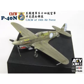   AFV Club AR144S02 CACW Curtiss P40-N (CACW of 14th Air Force) 1/144 repülőgép makett