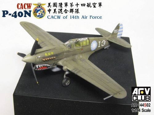 AFV Club AR144S02 CACW Curtiss P40-N (CACW of 14th Air Force) 1/144 repülőgép makett