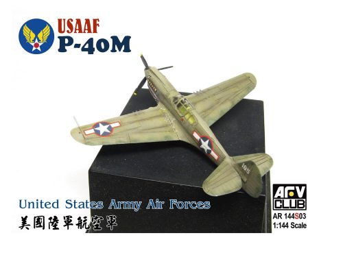 AFV Club AR144S03 USAAF Curtiss P40-M (United States Army Air Force) 1/144 repülőgép makett