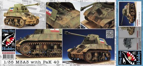 AFV Club DH96001 M3A3 with Pak 40 (Yugoslav) 1/35 harcjármű makett