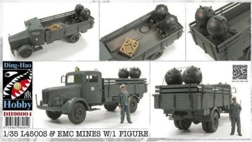 AFV Club DH96004 German Bussing NAG L4500S & EMC Mines w/1 Figure 1/35 makett