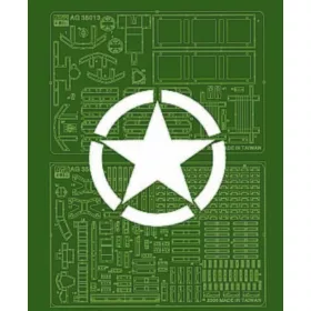  AFV Club G35013 US M36 ETCHING PARTS 1/35 feljavító készlet