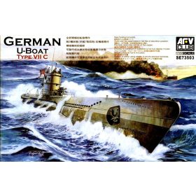   AFV Club SE73503 German U-Boot type VII C 1/350 tengeralattjáró makett