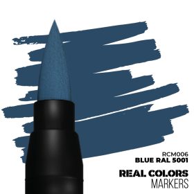   AK Interactive RCM006 BLUE RAL5001 - RC MARKER - akril festékfilc makettezéshez