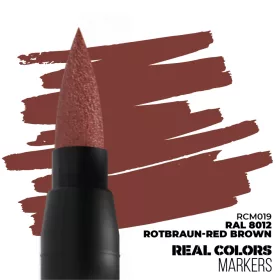   AK Interactive RCM019 RAL8012 ROTBRAUN-RED BROWN - RC MARKER - akril festékfilc makettezéshez